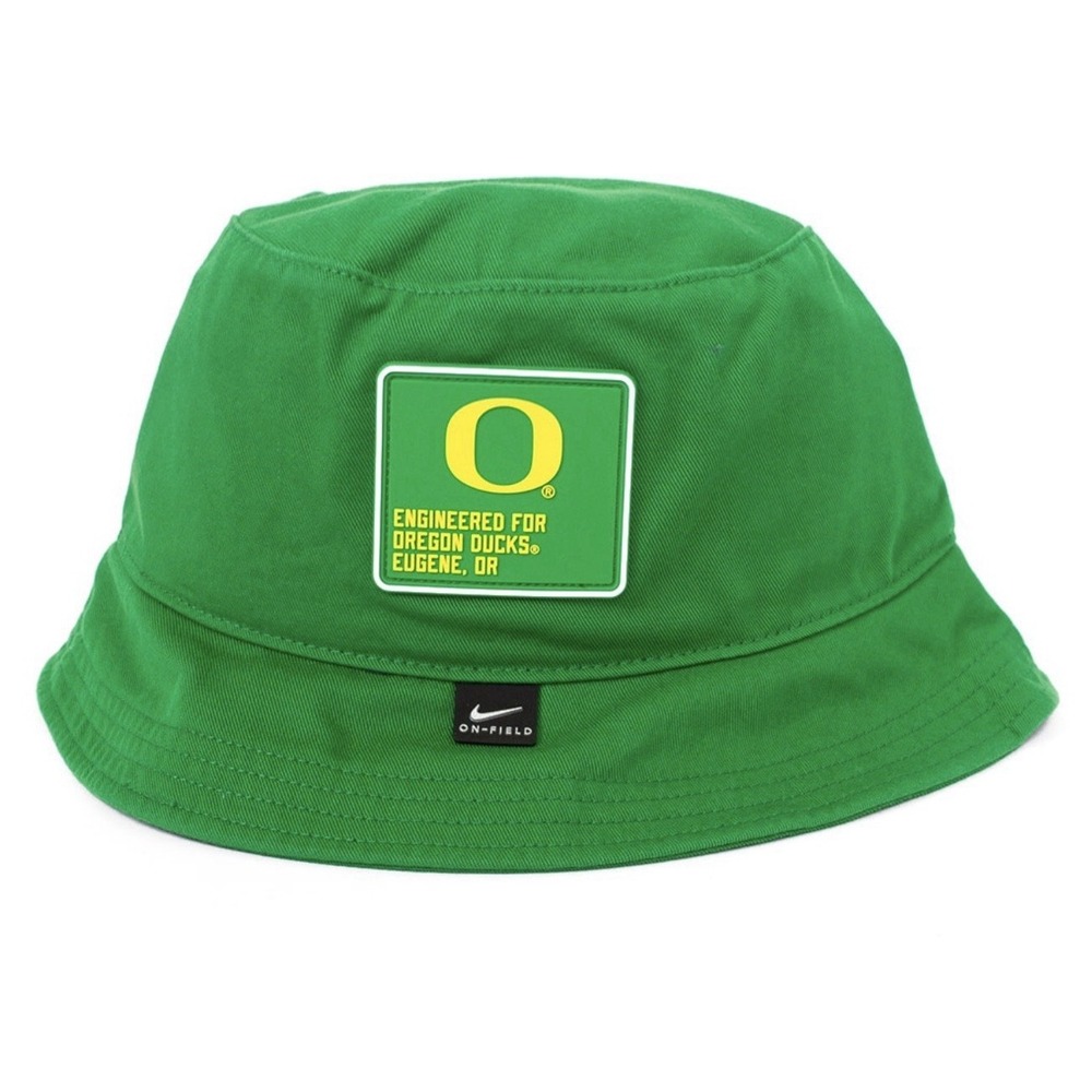 New Nike Oregon Ducks Bucket Hat Sun L XL Men's Apex Cap Apple Green On-Field